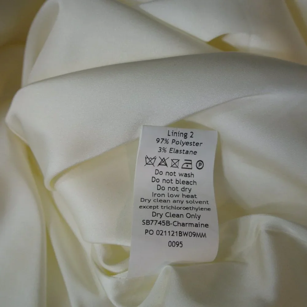 NEW House of CB London Charmaine Ivory Corset Maxi Dress size L+ #1429 - Picture 8 of 10